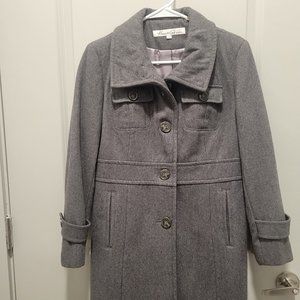 Kenneth Cole New York Wool Peacoat, Gray